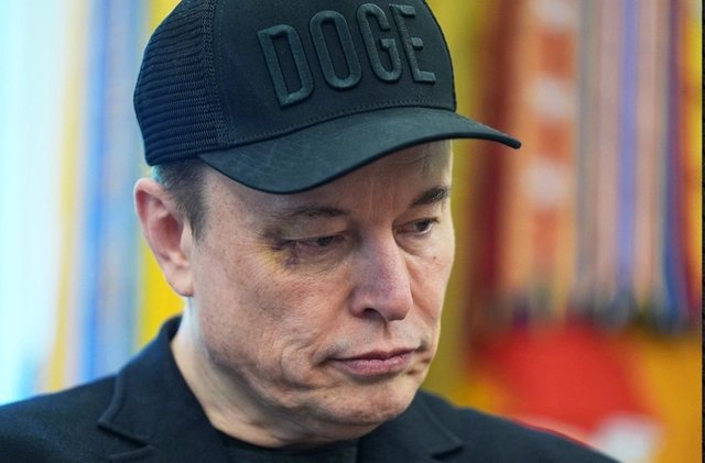 U shfaq me sy të nxirë në konferencën e përbashkët me Trump! Elon Musk tregon e kush e goditi me grusht në fytyrë